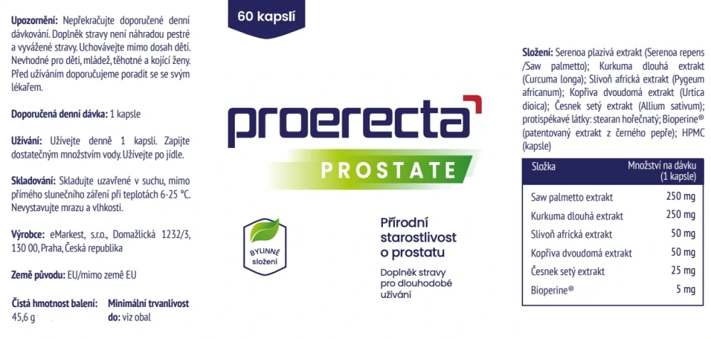 Proerecta Prostate | 60 ks (1 bal.)