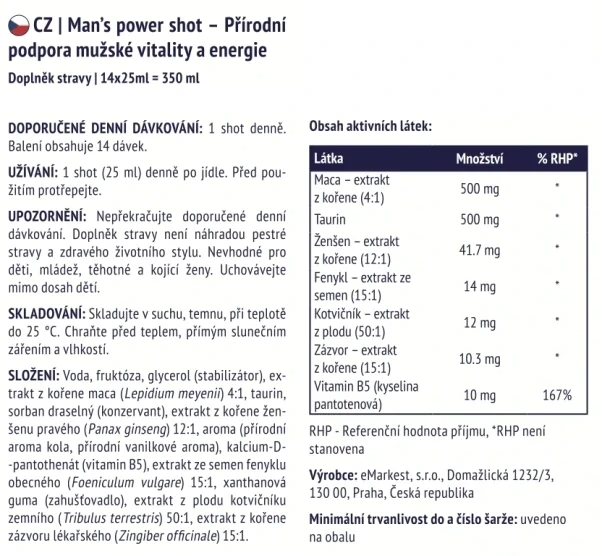 Proerecta Shot Power | 14 ks (1 bal.)